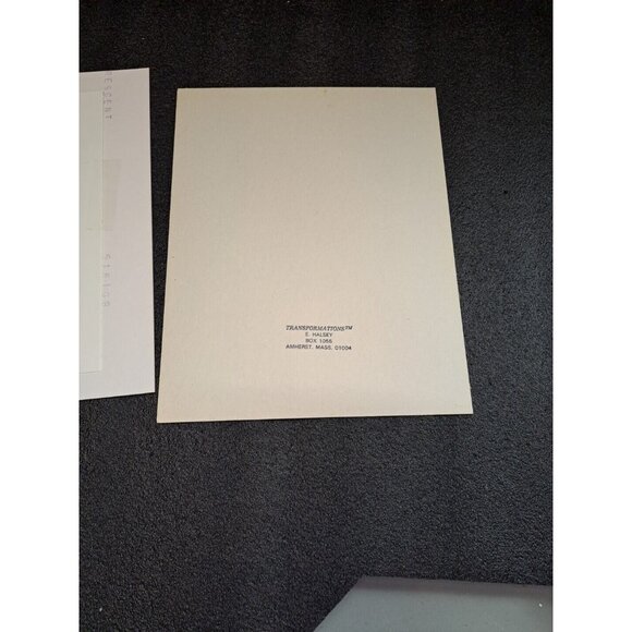 E. Halsey Signed BASKET TO RABBIT Transformation Matted Print Easter Spring 1982 - Picture 5 of 8